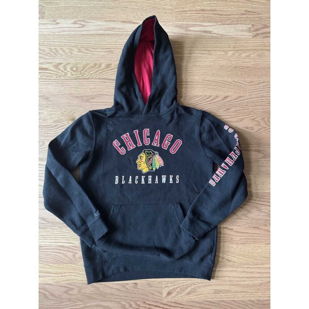 Chicago Blackhawks NHL Hockey Youth Boys L Sweatshirt Hoodie BlokeCore